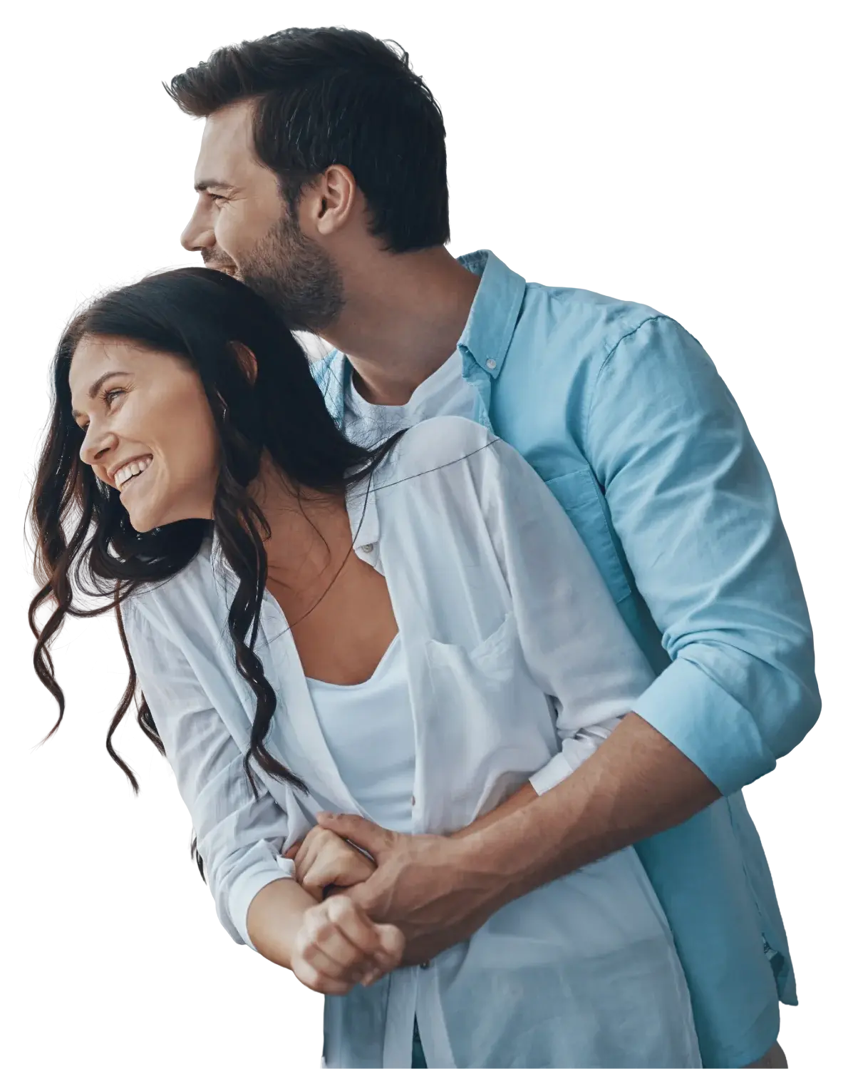 Pareja en su nuevo hogar
